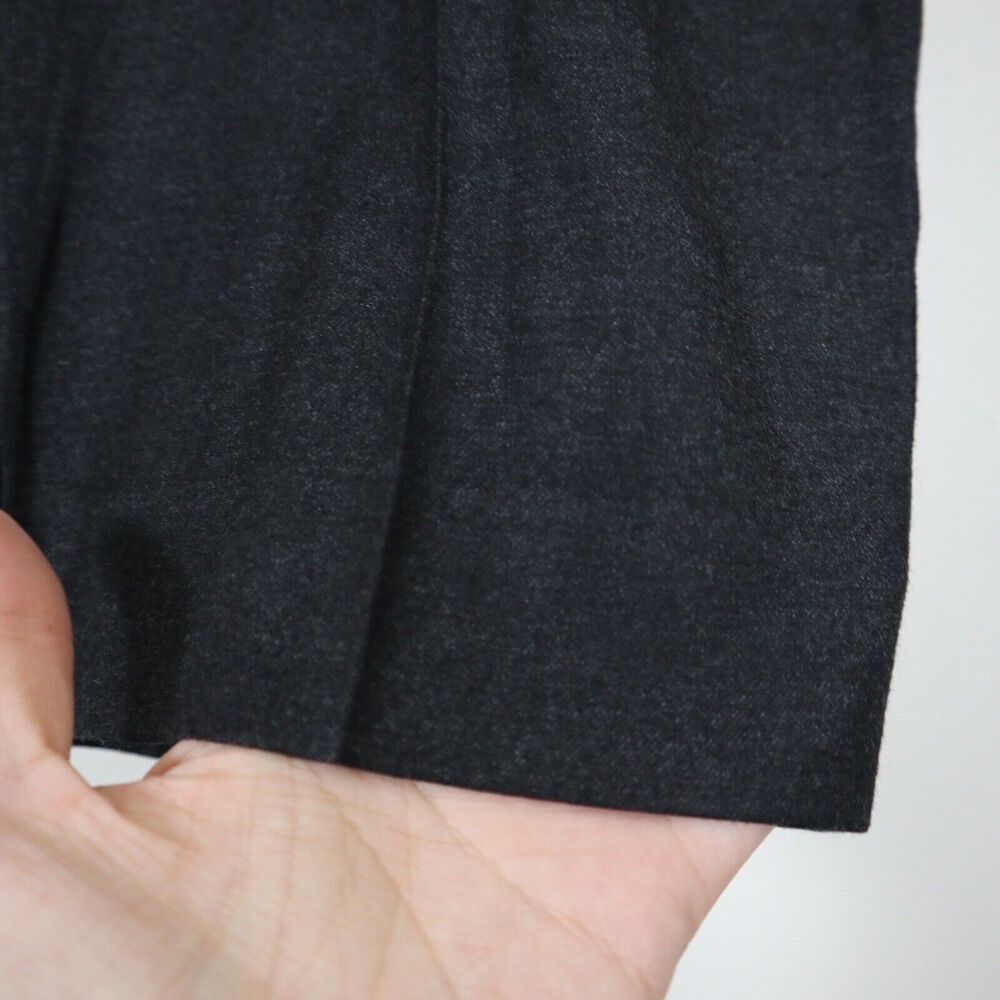 St John Size 14 Soft Flannel Trousers Fall 2011 Slim Straight Leg Pants Gray - Picture 7 of 10